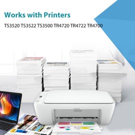 Relcolor Remanufactured Ink Cartridge Replacement for Canon 275XL 276XL 275 276 XL PG275 CL276 (Black and Tricolor, 2-Pack) Work with TS3520 TS3522 TS3500 TR4720 TR4700 Printer