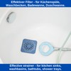 Kitchen Drain Strainer 13 x 13 cm 3 Pieces TPR