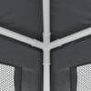 YAFF Party Tent with 4 Mesh Sidewalls Anthracite 9.8'x9.8' HDPE,Canopies