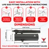 Commercial/Residential Grade Door Closer – Aluminum Heavy Duty 3 Spring