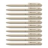 Pentel Calme Oil Based Ballpoint Pen, 0.5mm, Beige, 10 Count