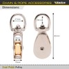 Sterling PULZ8 Single Swivel Pulley Wheel, silver