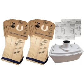 Casa Vacuums 12 LUX 9000 Type R Bags + HEPA FILTER Bundle FOR LUX ELECTROLUX AERUS GUARDIAN