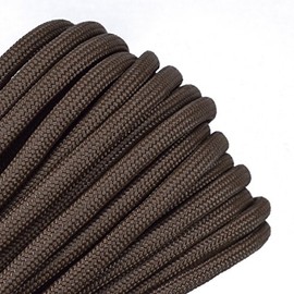 Coyote Brown Parachute 550 Cord Type III 7 Strand Paracord - 100 Foot Bundle