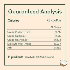 Yak9 Cruncheese Dog Treats, Crunchy High Protein, Low Fat Dog Treats with Yak Cheese, Natural Ingredients, Rawhide Free, Dog Treats for All Breeds, Dog Training Treats, Non GMO, Coconut, 6 Oz, 30 PCS