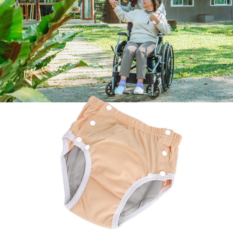 Adult Cloth Diaper Washable Leakage Proof Breathable Pure Cotton Elderly