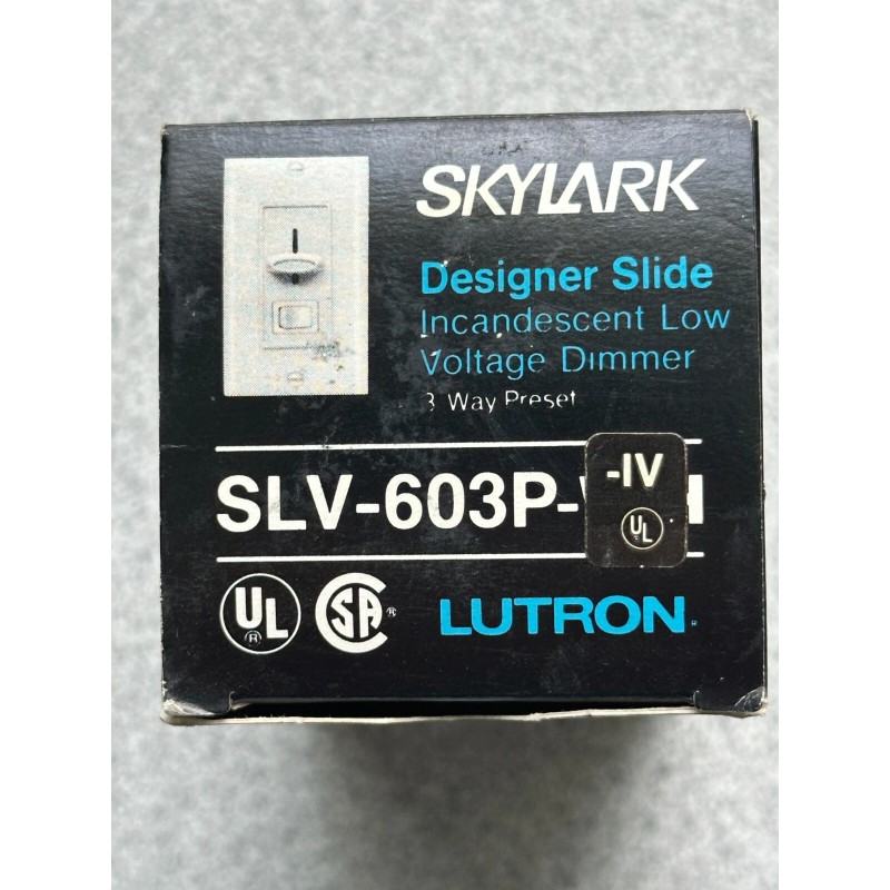 Lutron NEW Lutron Skylark SLV-603P-IV Magnetic Low-Volt 3-Way Dimmer Light