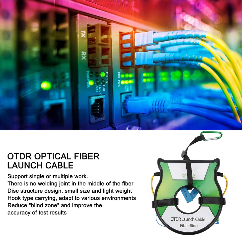 OTDR Optical Fiber Launch Cable Singlemode 9/125um 1km OS2 SC/APCSC
