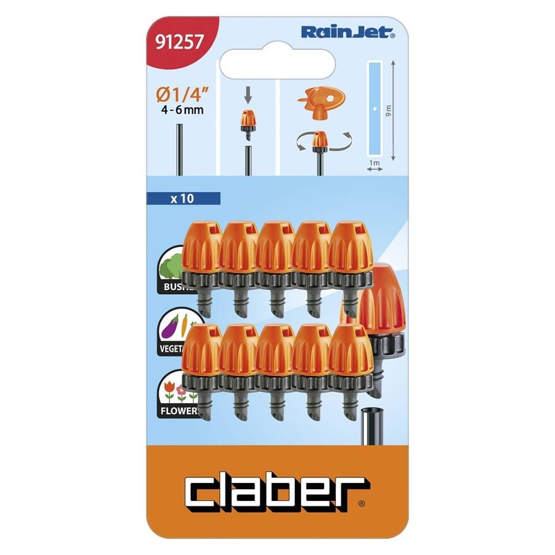 Claber Micro-sprinkler Strip, Pack of 10 (912570000)