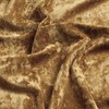 Fredsure Distressed Velvet Shower Curtain Set, 13 Pieces Caramel Gold