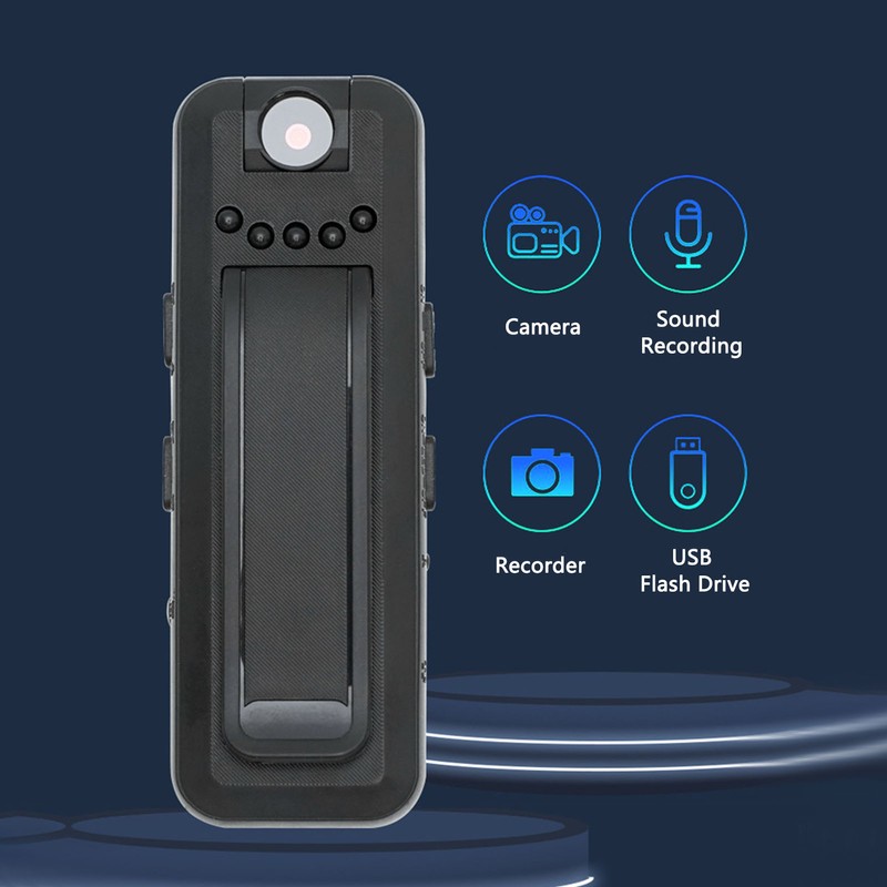 Wearable HD Camera with Clip Voice Recording Photo Multifunctional Mobile