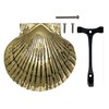 Michael Healy Scallop Door Knocker - Brass (Standard Size)