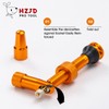 HZJD 2PCS Tubeless Presta Valve Stem, Orange, Integrated Core Removal