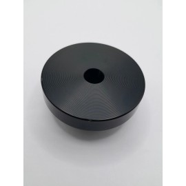 RIVERTONE 45 rpm Record Adapter Black Color Dome solid Aluminum for 7" Inch Vinyl Records