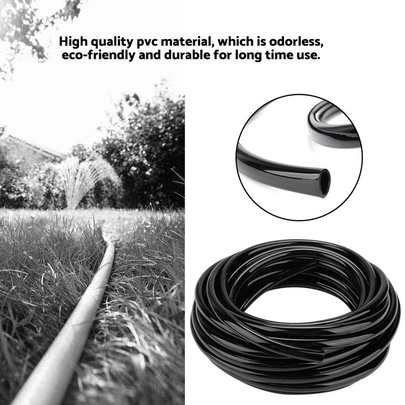 Natudeco 10M 8/11mm Watering Hose Garden Drip PVC Pipe Portable