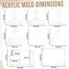 14 Pcs Router Templates for Woodworking, 6 Acrylic Charcuterie Board