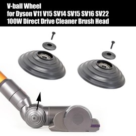 KiimSin V-Ball Wheels Replacement Part for Dyson V11 V15 SV14 SV15 SV16 SV22, Accessories for 100W Direct Drive Cleaning Heads, 2 Ball Wheels + 2 Screws + 2 Fixings + Screwdriver