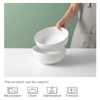 DOWAN Salad Bowls, Large Pho Bowls, 8" White Centerpiece Bowls