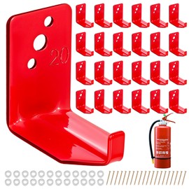 24 Pack Fire Extinguisher Mount Universal Bracket 5 to 40 lb Fire Extinguisher Holder Wall Hook Hanger(Novelty Style)