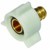 SharkBite 1/2 Inch NPSM Crimp Swivel Adapter, Brass Plumbing Fittings,