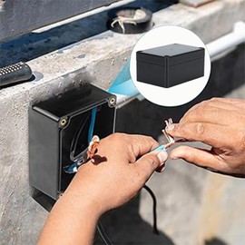 Pack of 3 Junction Box Waterproof IP65, Junction Box ABS Waterproof Cable Box, Junction Box Waterproof, for Outdoor DIY Power Junction Box, Electrical Accessories, 100 x 68 x 50 mm