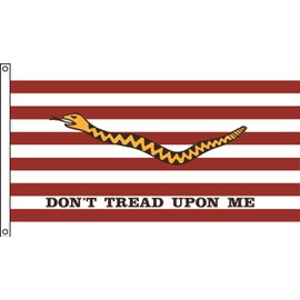Valley Forge Flag 3-Foot by 5-Foot Nylon First Navy Jack Historical Flag with Canvas Header and Grommets