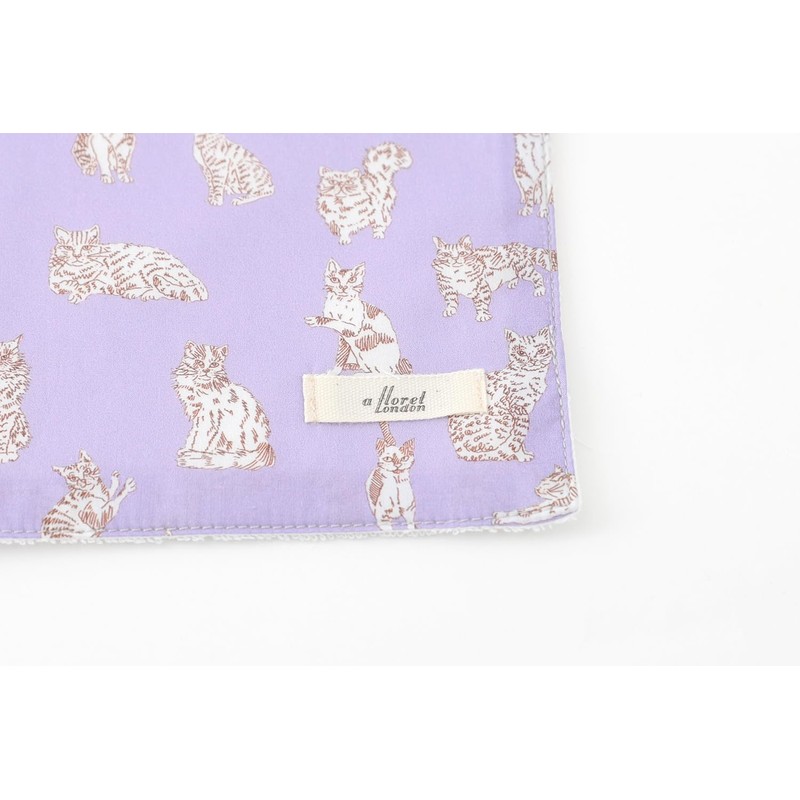 DDintex FLORET LONDON Stitched Hand Towel, Miao, Lavender, 9.8 x