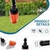 VooGenzek 20 Pieces Adjustable Micro Sprayer for 4/7mm Drip Hoses,