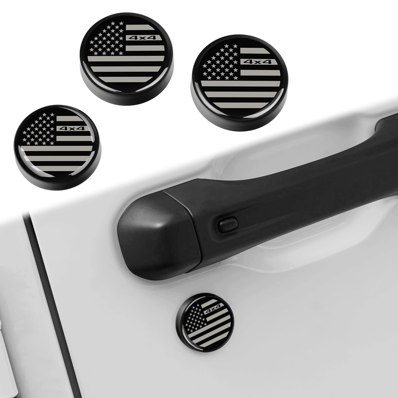 DWKJMYCP 3 PCS Keyhole Covers for 2018-2025 2026 Jeep Wrangler