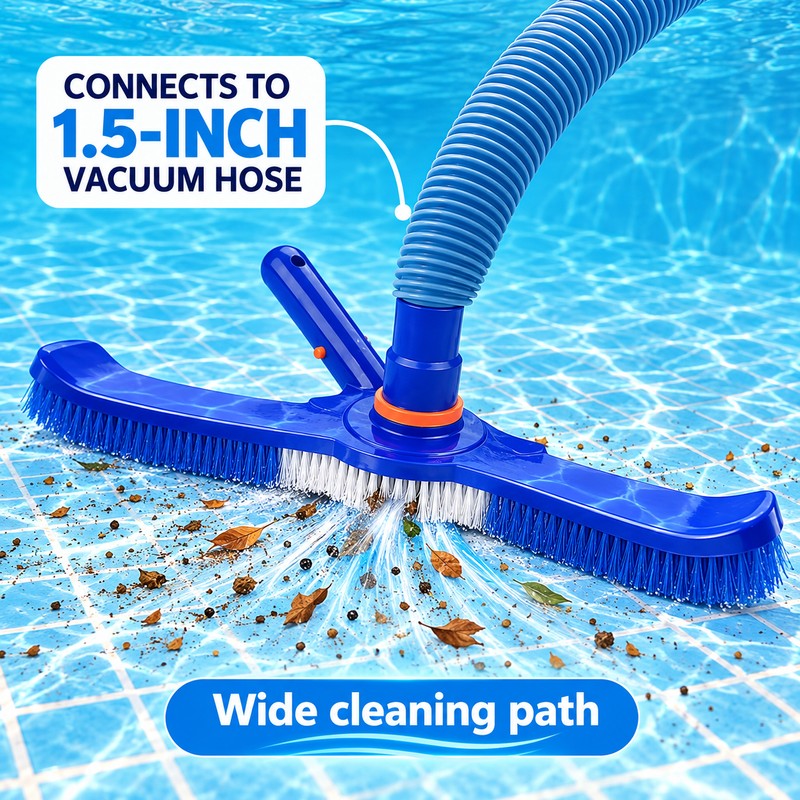 20 Inch Pool Vacuum Brush Head, K-1028 Underwater Suction Cleaner