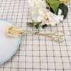 Square Head Retro Zinc Alloy Bread Tongs Buffet Tongs Baking