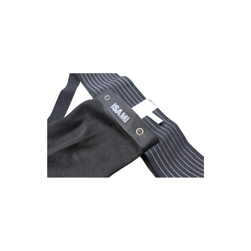 ISAMI Classic Gold Supporter (with cup) l-672 (Black, L Waist: