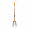 True Temper 6-Tine Steel Manure Fork Pitchfork with Hardwood Handle,