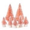 Unbranded Bulk Buy of 28 Assorted Frosted Pink Bottle Brush