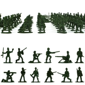 DFsucces 100 Soldier Toys Bulk 3.5cm Soldier Figure Military Sand Scene Model Boy Girl Gift Christmas Birthday Gift