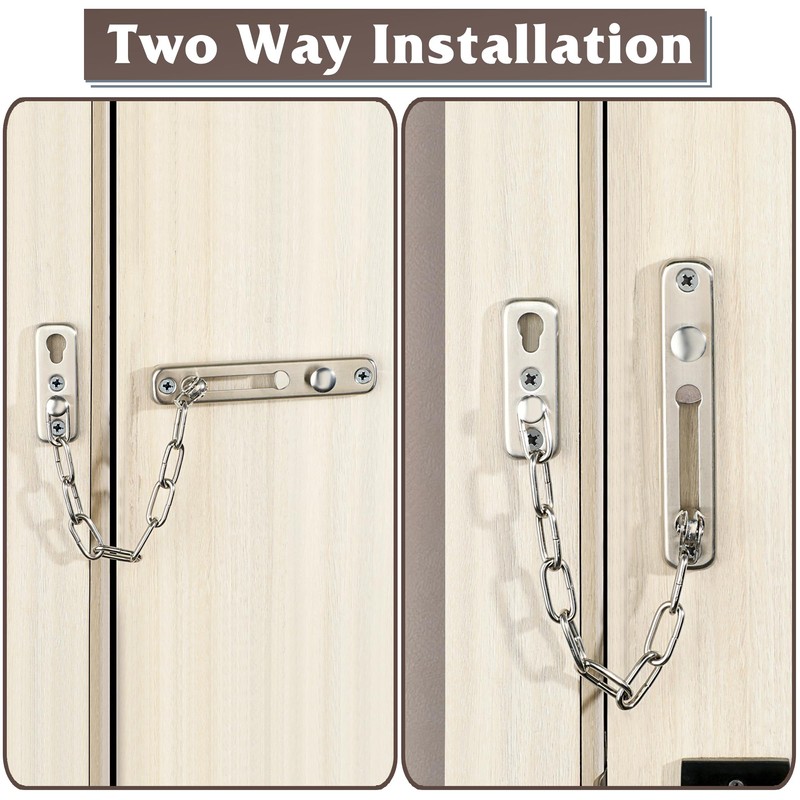 Alise Chain Door Guard Lock,Door Chain Locks with Safety Spring