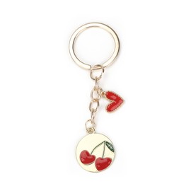 MUCOOS Cherry Keyring, Keychain Cute, Sweet Keychain, Gift for Girls, Daughter Gift, Keychain for Women,Gifts for Female Friend,Gifts for Women Birthday Unique,Keyrings & Keychains