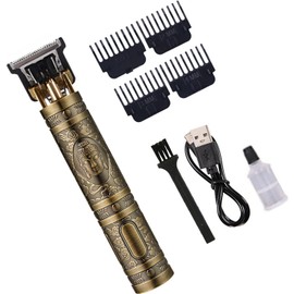 Cortapelos Profesional Inalámbrico con Cuerpo de Metal con Cabeza de Dragón y Buda para Cortes de Pelo Elegantes y Cuidado de la Barba (cabeza de budaBZ-2)