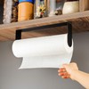 ZUNTO Black Paper Towel Holder Under Cabinet, Stainless Steel Kitchen