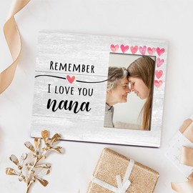 Orchroma Nana Picture Frame, 8x10 in, Wooden, Contemporary, Easel Frame, Kickstand, Perfect for Mothers Day, Birthday, Anniversary, Valentine's, Christmas