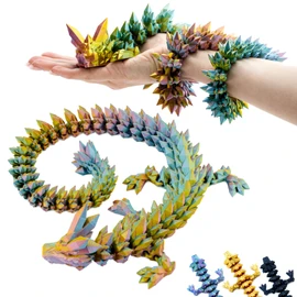 3D Dragon - Dragon Egg with Dragon 60 cm Figure | Surprise Dragon in Red/Yellow/Green | Movable Figure for Children, Collectors & Fantasy Fans