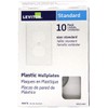 Leviton 10 pack 1-Gang Wallplates, Duplex Receptacle, 88003-WMP, White
