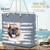 VOID XXL Beach Bag French Bulldog Shopper Bag 58 x