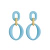 RUOFFETA Acrylic Rectangle Earrings, Fashion Acrylic Square/Oval/Hoop Statement Drop Earrings