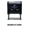 Incomplete Work Teacher Self Inking Rubber Stamp (Black Ink) -