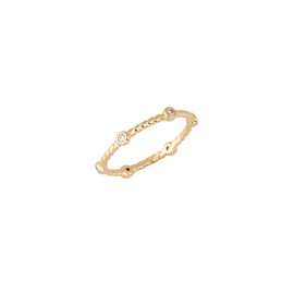 Gold&Dear 14KGP twist dot ring yellow gold M(No. 13) / 골드앤디어 14KGP 트위스트 도트 반지 옐로우골드  M(13호)