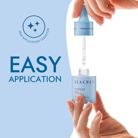 SEACRET Minerals Cuticle Oil, Dead Sea Mineral Nail Care Treatment with Calendula, Argan, Jojoba, Sweet Almond, & Grape Seed Oils, Softens Dry Skin, All Nail Types, Made in Israel, 0.68 Fl Oz / 20 ml
