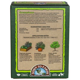 Down to Earth All Natural Greenstone Metabasalt, 5 lb Mineral Elements Iron, Calcium, Magnesium for Organic Garden Soil