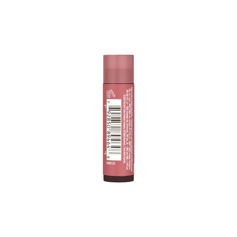Burt's Bees Bálsamo labial tintado, dalia roja, 0.15 onzas