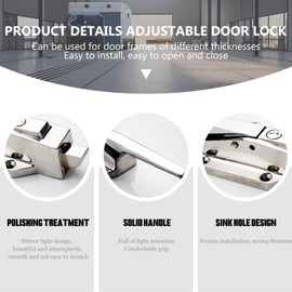Pacify Walk in Cooler Door Handle, Heavy Duty Freezer Door Handle Latches for Commercial Cooler Freezer Laboratory Door Locks